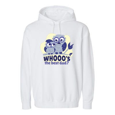 Best Dad Owl Garment-Dyed Fleece Hoodie