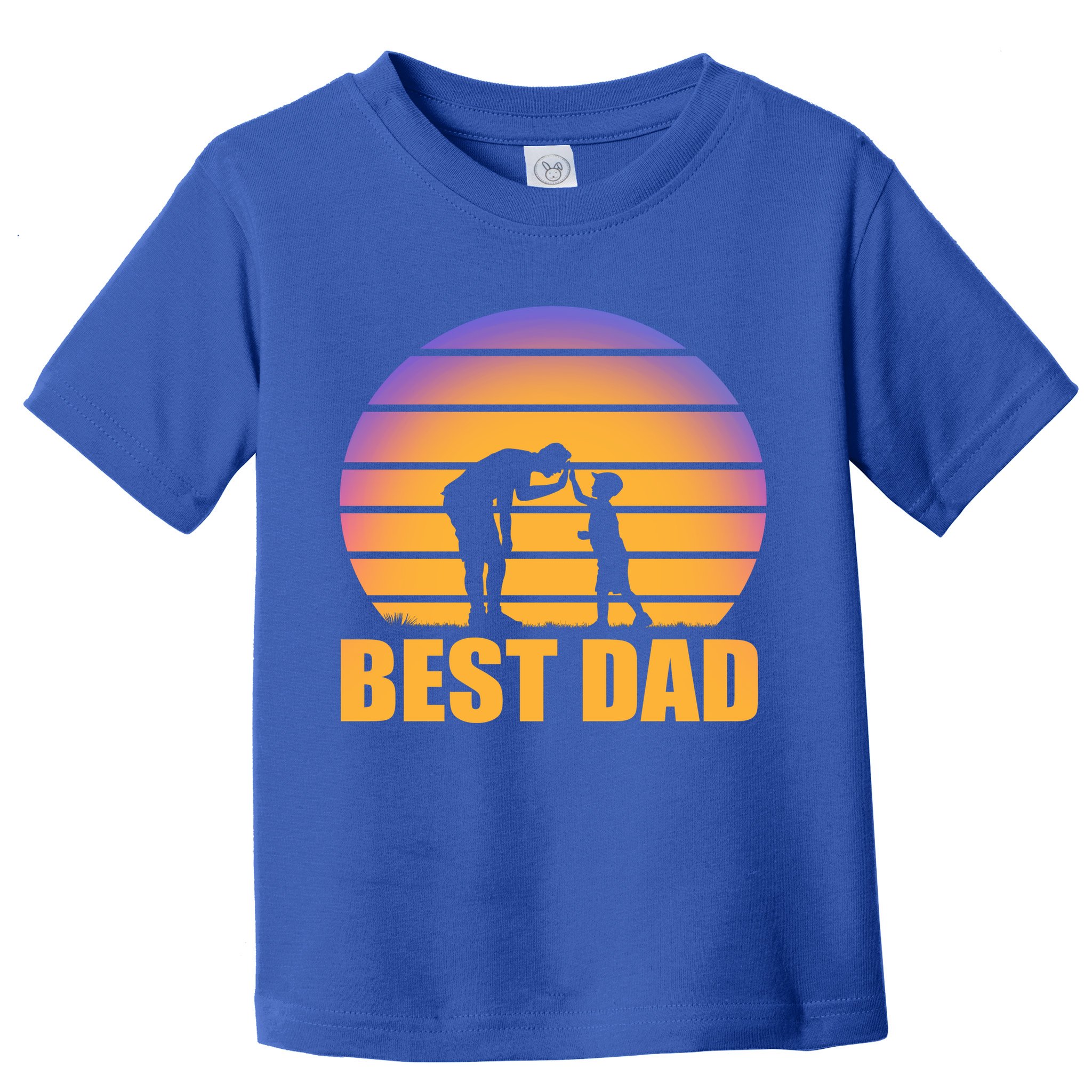 Best Dad Retro Sunset Toddler T-Shirt