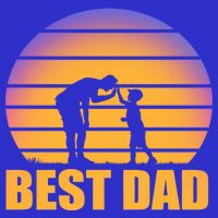 Best Dad Retro Sunset Kids T-Shirt