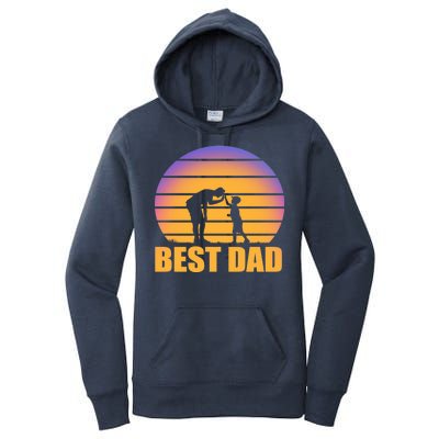 Best Dad Retro Sunset Women's Pullover Hoodie