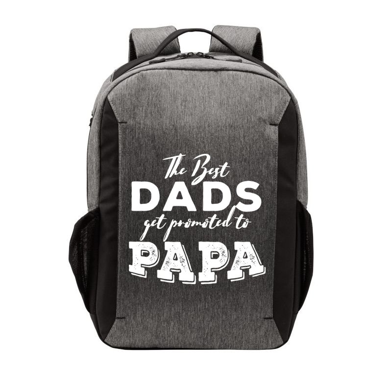 Best Dads Promoted To Papa Funny Gift Vector Backpack