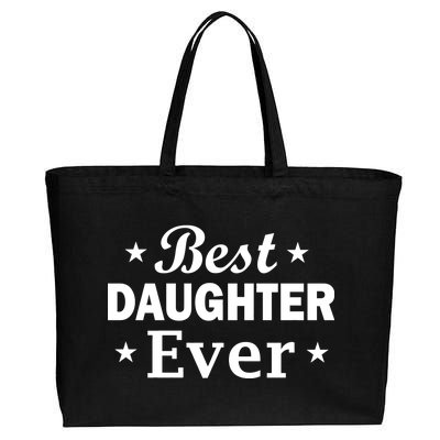 Best Daughter Ever Cotton Canvas Jumbo Tote