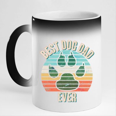 Best Dog Dad Ever 11oz Black Color Changing Mug