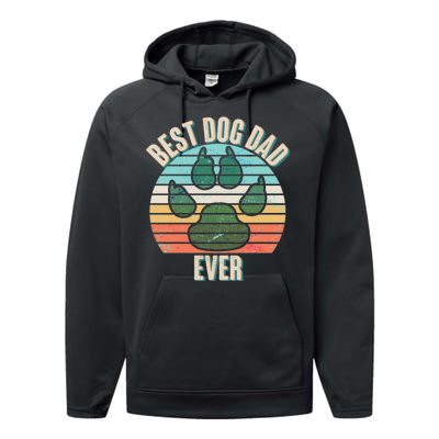 Best Dog Dad Ever Performance Fleece Hoodie