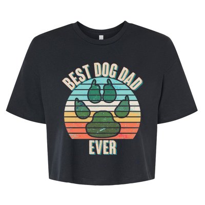 Best Dog Dad Ever Bella+Canvas Jersey Crop Tee