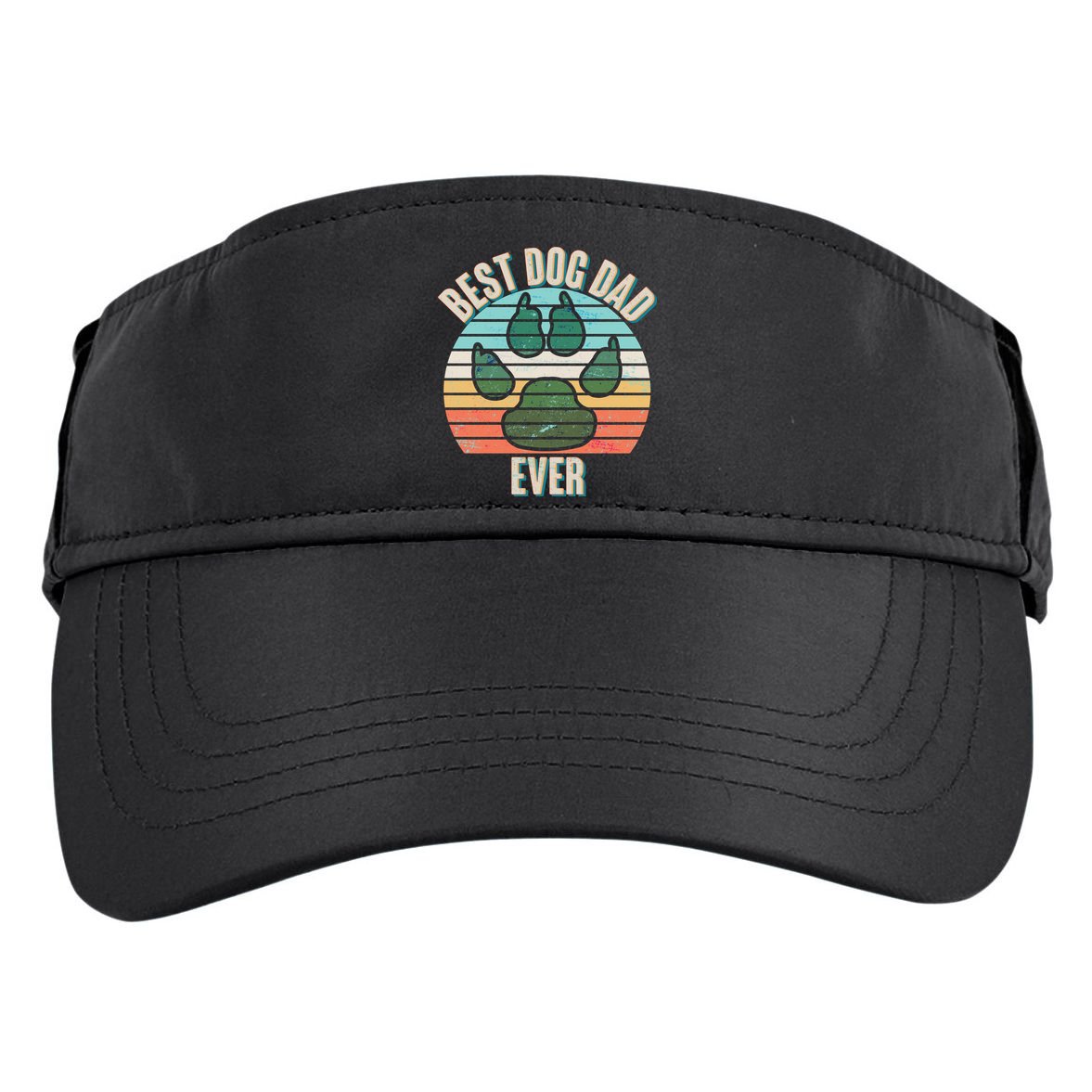 Best Dog Dad Ever Adult Drive Performance Visor