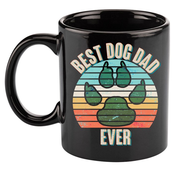 Best Dog Dad Ever 11oz C Handle Ceramic Mug