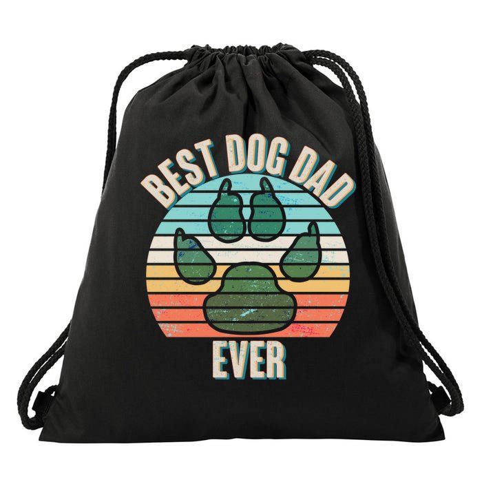 Best Dog Dad Ever Drawstring Bag