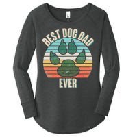 Best Dog Dad Ever Women's Perfect Tri Tunic Long Sleeve Shirt