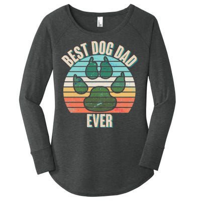 Best Dog Dad Ever Women's Perfect Tri Tunic Long Sleeve Shirt