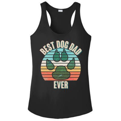 Best Dog Dad Ever Ladies PosiCharge Competitor Racerback Tank