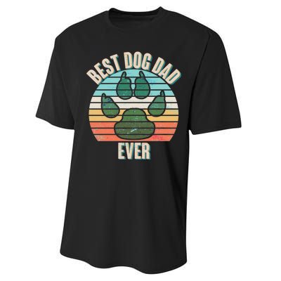 Best Dog Dad Ever Performance Sprint T-Shirt