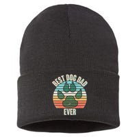 Best Dog Dad Ever Sustainable Knit Beanie