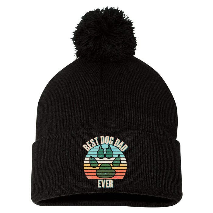 Best Dog Dad Ever Pom Pom 12in Knit Beanie