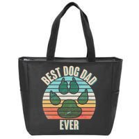 Best Dog Dad Ever Zip Tote Bag