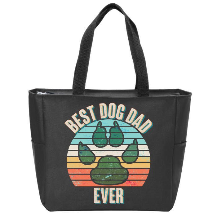 Best Dog Dad Ever Zip Tote Bag