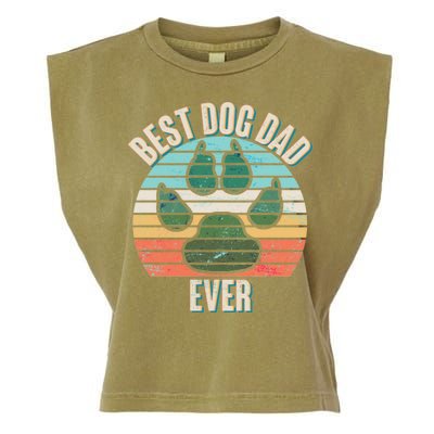 Best Dog Dad Ever Garment-Dyed Women's Muscle Tee