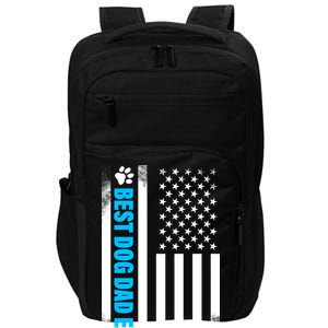 Best Dog Dad Ever American Flag Impact Tech Backpack