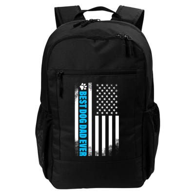Best Dog Dad Ever American Flag Backpack