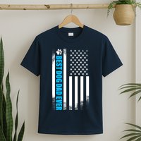 Best Dog Dad Ever American Flag T-Shirt