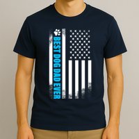 Best Dog Dad Ever American Flag T-Shirt