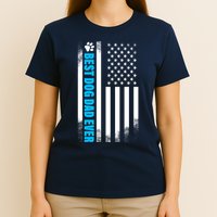 Best Dog Dad Ever American Flag T-Shirt