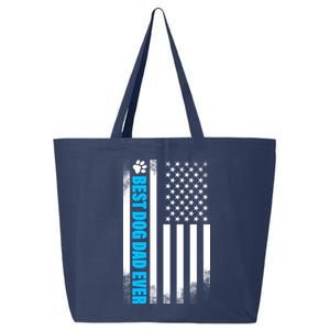 Best Dog Dad Ever American Flag 25L Jumbo Tote