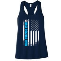 Best Dog Dad Ever American Flag Womens Tank Top
