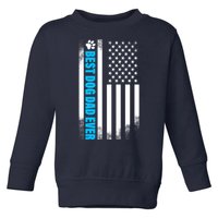 Best Dog Dad Ever American Flag Toddler Sweatshirt