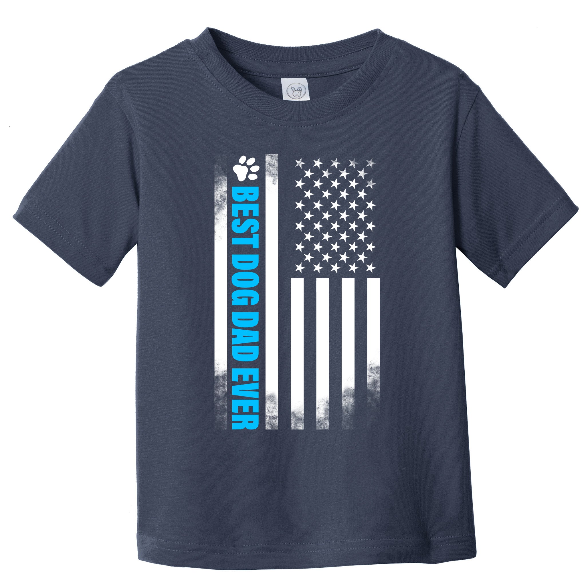 Best Dog Dad Ever American Flag Toddler T-Shirt