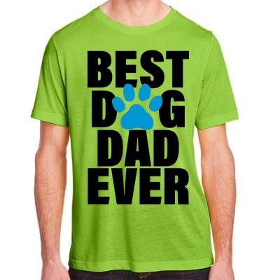 Best Dog Dad Ever Paw Adult ChromaSoft Performance T-Shirt