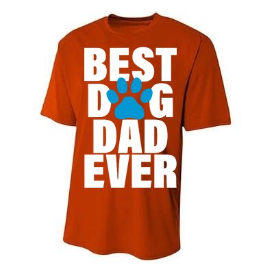 Best Dog Dad Ever Paw Performance Sprint T-Shirt