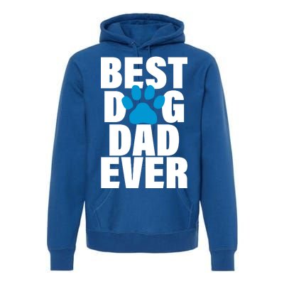 Best Dog Dad Ever Paw Premium Hoodie