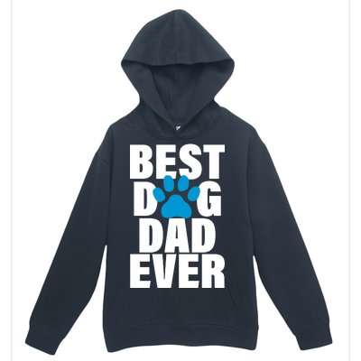 Best Dog Dad Ever Paw Urban Pullover Hoodie