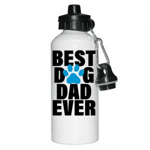 Best Dog Dad Ever Paw Aluminum Water Bottle