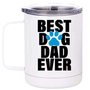 Best Dog Dad Ever Paw 12 oz Stainless Steel Tumbler Cup