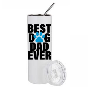 Best Dog Dad Ever Paw Stainless Steel Tumbler