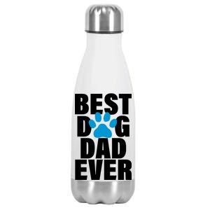 Best Dog Dad Ever Paw Stainless Steel Insulated Water Bottle