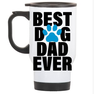 Best Dog Dad Ever Paw Stainless Steel Travel Mug