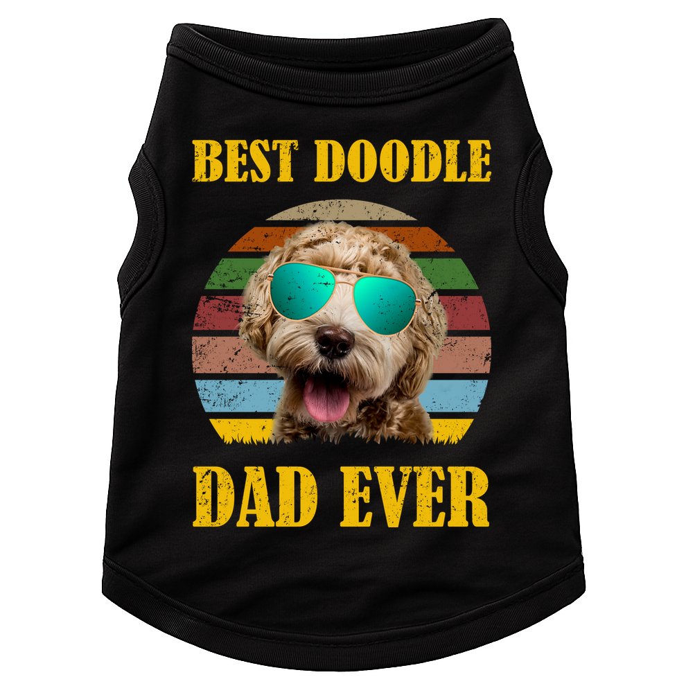 Best Doodle Dad Ever Doggie Tank