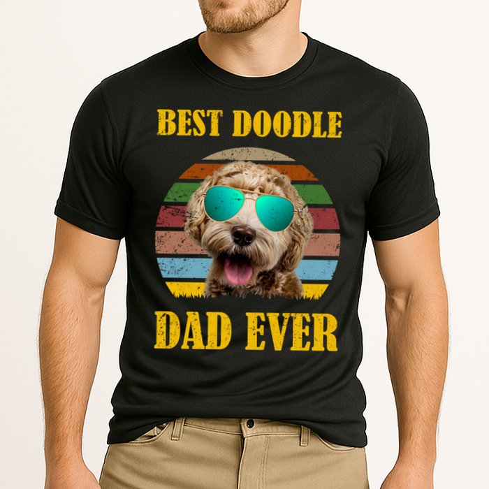 Best Doodle Dad Ever Cooling Performance Crew T-Shirt