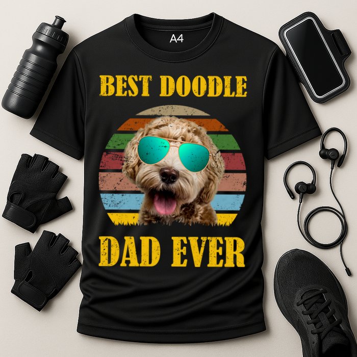 Best Doodle Dad Ever Cooling Performance Crew T-Shirt