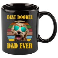 Best Doodle Dad Ever 11oz C Handle Ceramic Mug