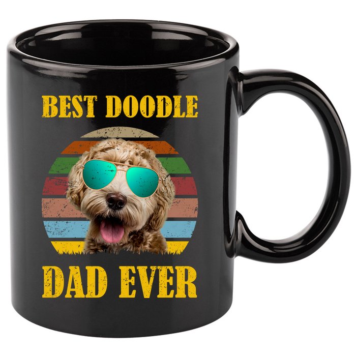 Best Doodle Dad Ever 11oz C Handle Ceramic Mug