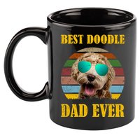 Best Doodle Dad Ever 11oz C Handle Ceramic Mug