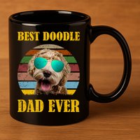 Best Doodle Dad Ever 11oz C Handle Ceramic Mug