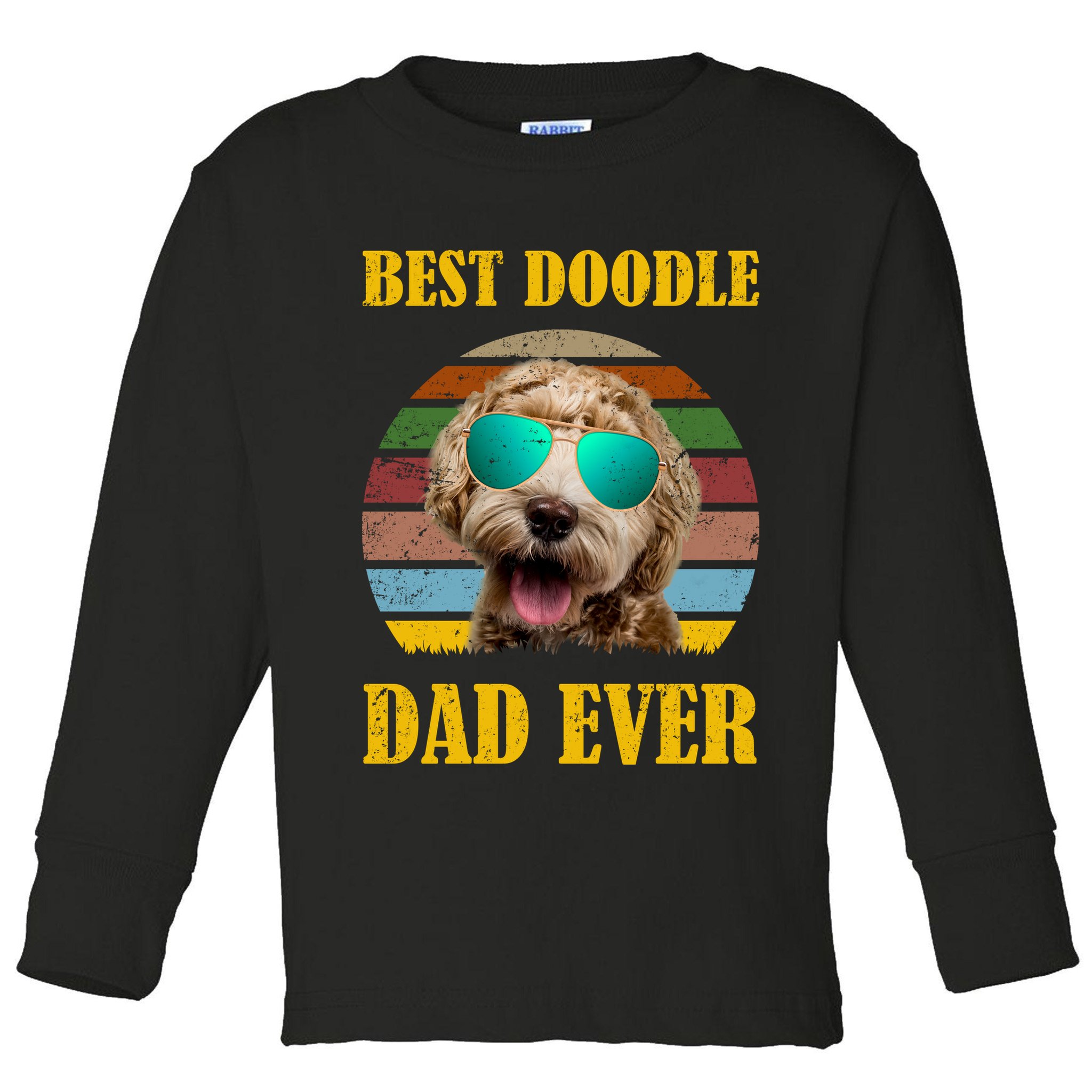 Best Doodle Dad Ever Toddler Long Sleeve Shirt