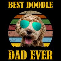 Best Doodle Dad Ever Women's V-Neck T-Shirt