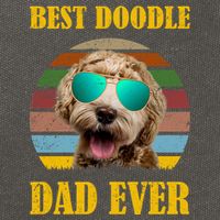 Best Doodle Dad Ever Cotton Canvas Backpack