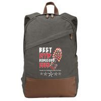 Best Effin Bonus Dad Ever Thanks For Putting With My Mom Cotton Canvas Backpack